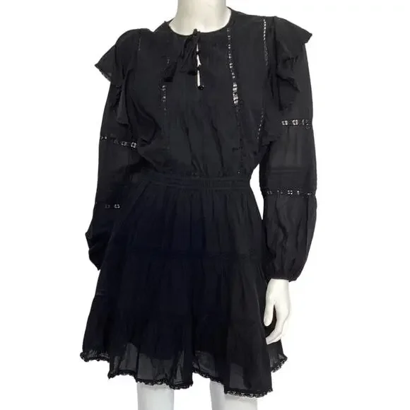 Little Moon 'Monaco' Black Dress Size S - Picture 2 of 4